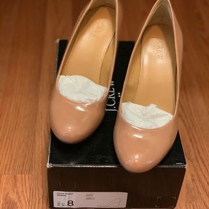 Jcrew Sylvia patent wedges